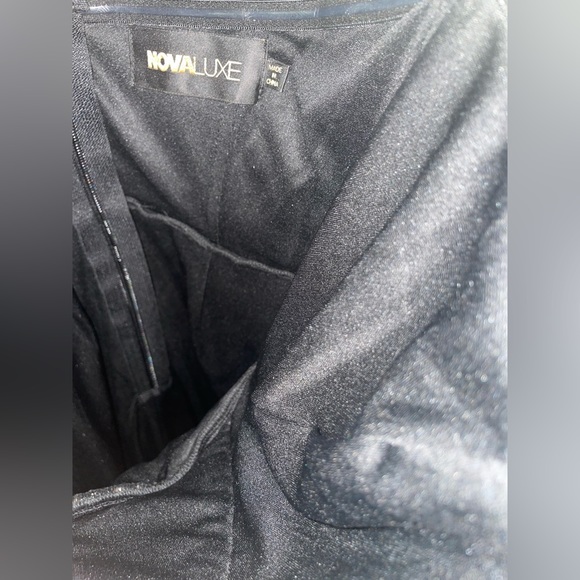 Fashion Nova Jacqueline Asymmetrical Velvet Dress Women’s size Small - Picture 12 of 13